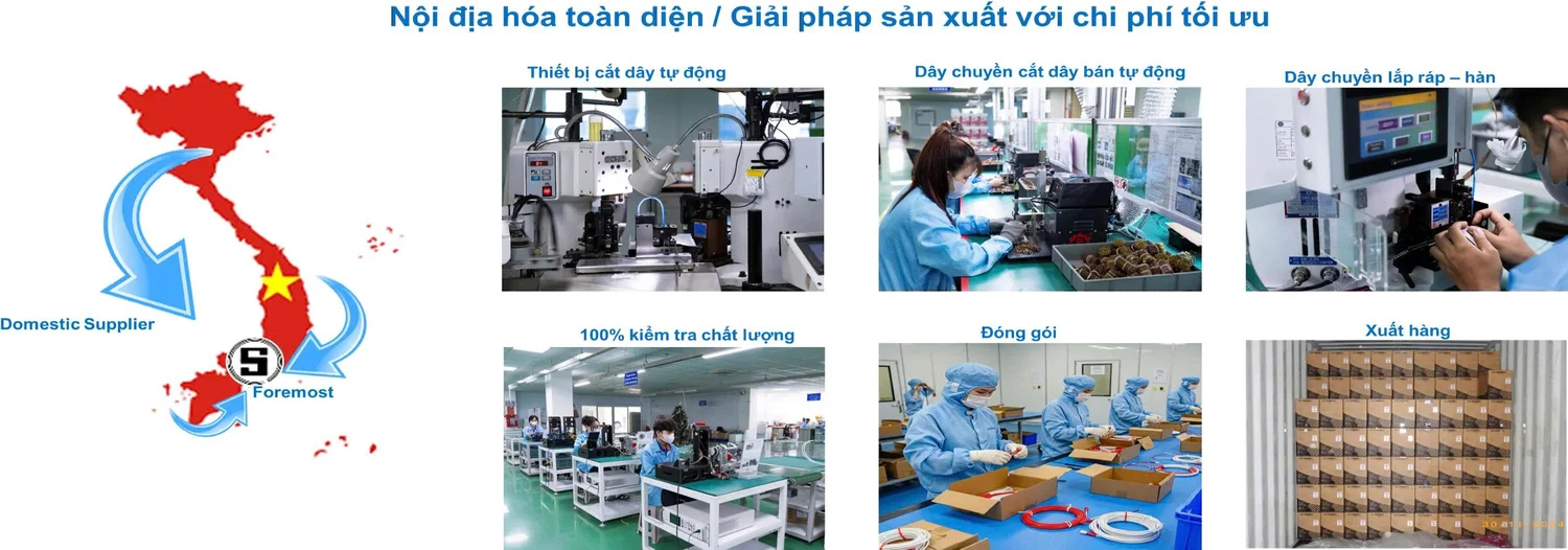 Gia công cụm dây cáp điện công nghiệp